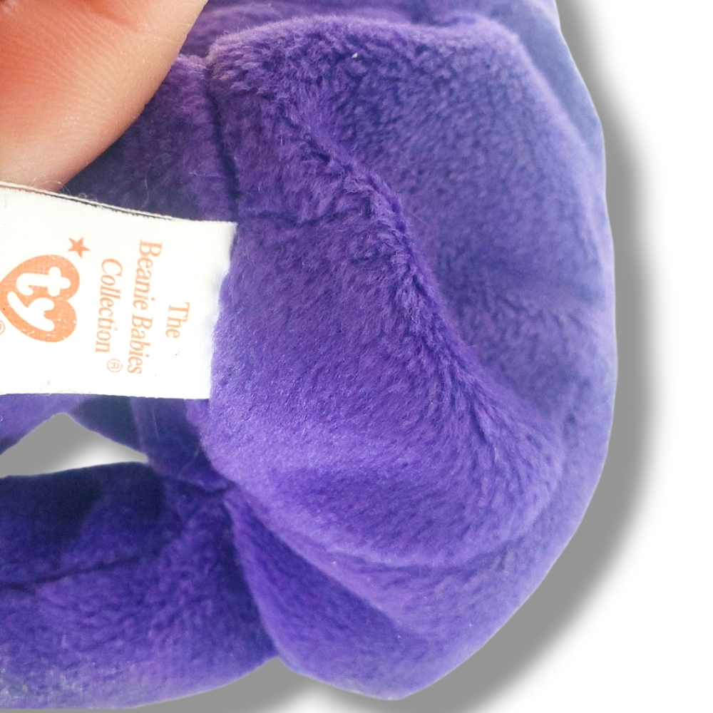 Vintage Rare 1997 Princess Diana Ty Original Beanie Baby Bear Purple PE Pellets - Picture 2 of 6